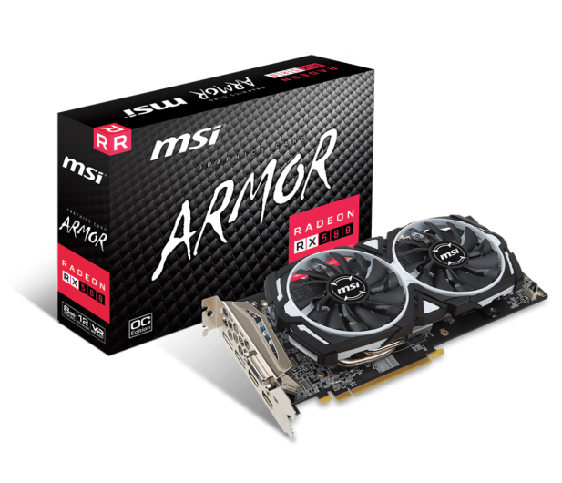 MSI Radeon RX 580 ARMOR OC 8GB GDDR5